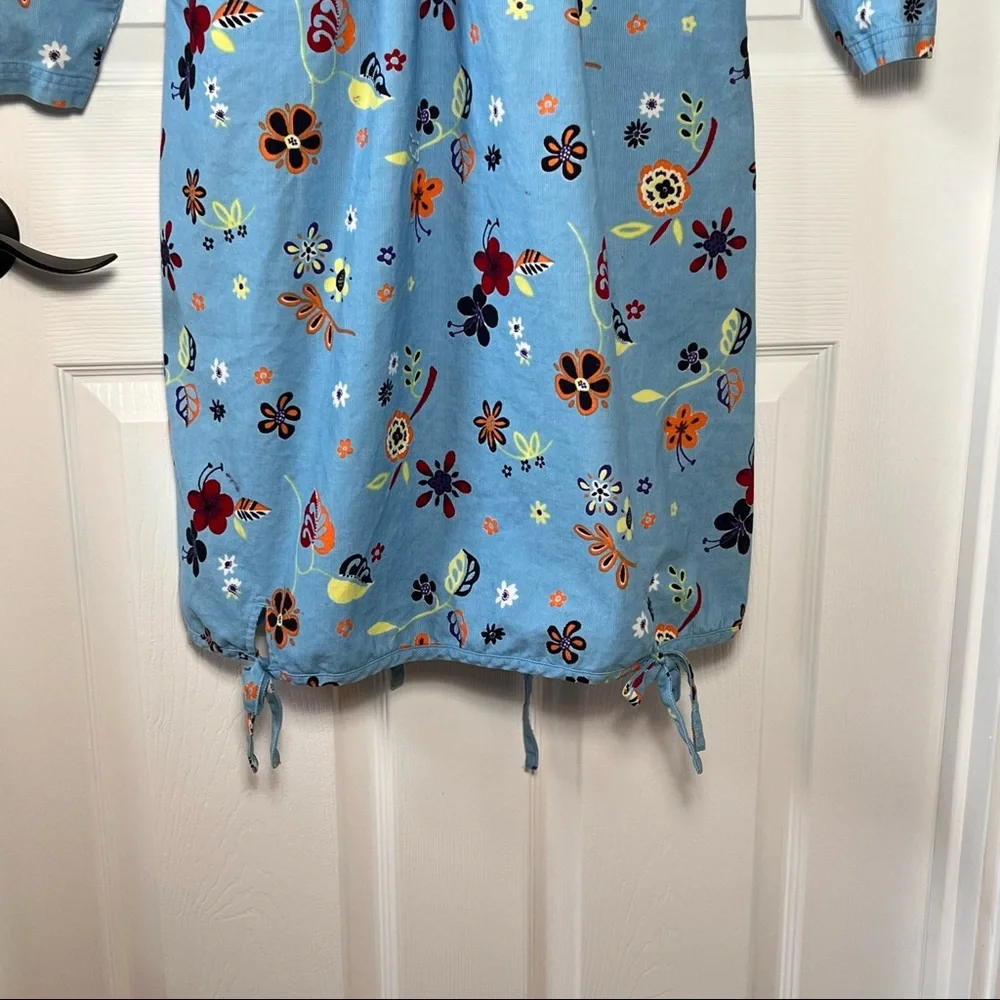 ⭐️ Vintage Hanna Anderson Corduroy Dress Near and Far sz 140 floral print